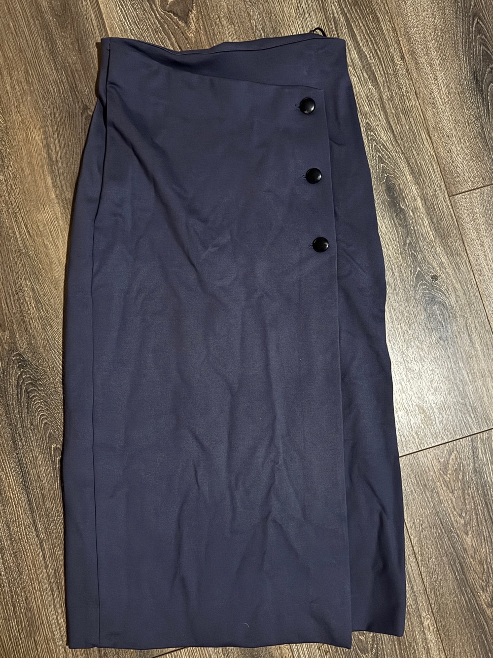Aritzia Babaton Billy Asymmetric Button-Trim Skirt - Picture 3 of 5